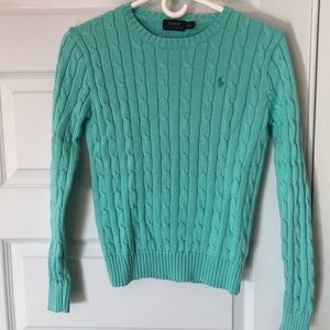 Turquoise Polo sweater